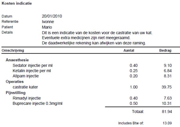 Castratie kat