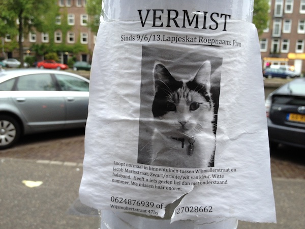 Pein wordt vermist