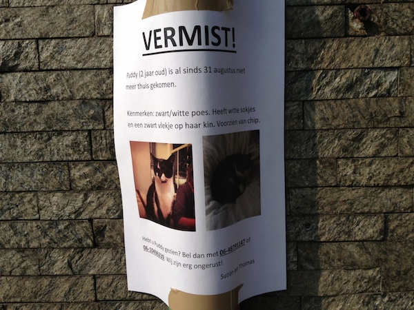 Vermist sinds 31 augustus